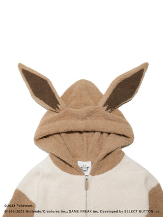 Men's Baby Moco Eevee Hoodie from Pokémon Sleep, featuring cozy fabric and Eevee ears on the hood.