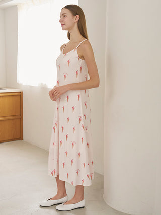 Cool Rayon Sorbet Camisole Dress With Built-in Bra