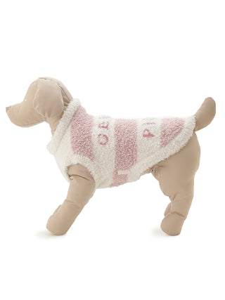 [CAT&DOG] XL-size Gelato Melange 2 Border Pet Pullover