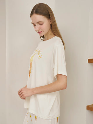 Cool Rayon Sorbet Printed T-shirt