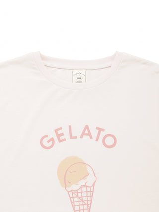Ice-cream / Bear One Point Printed T-shirt