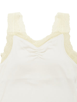 Cool Ribbed Fabric Tank Top With Built-in Bra