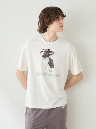 Men's Cool Rayon Boston Terrier T-shirt & Shorts Set