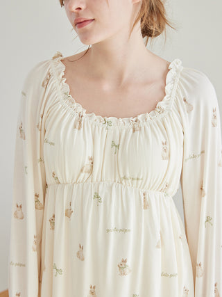 Ribbon Bunny Pullover with Built-in Cup