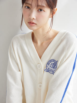 Airy Moco Sporty Jacquard Cardigan