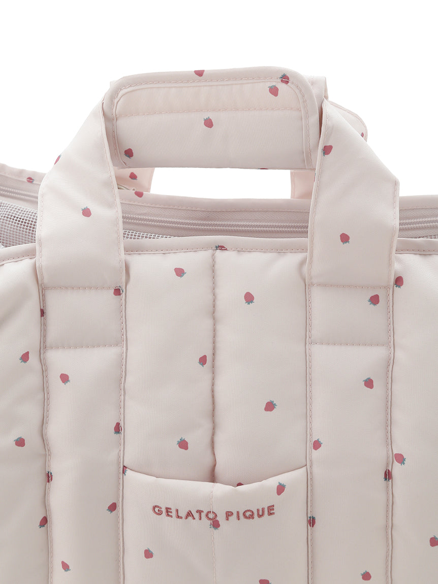 【CAT&DOG】Mini-size Strawberry Quilting Carrier Bag