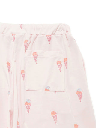 Ice-cream / Bear All Over Printed Pants