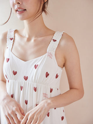 Cool Rayon Heart Dress With Built-in Cup
