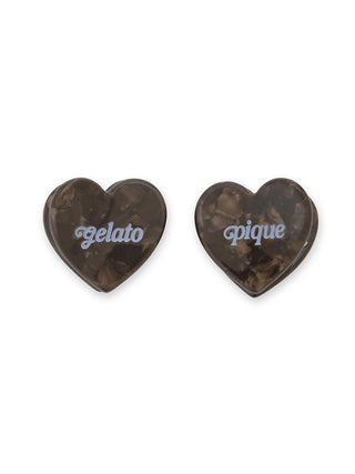 Mini Heart Hair Clips Set