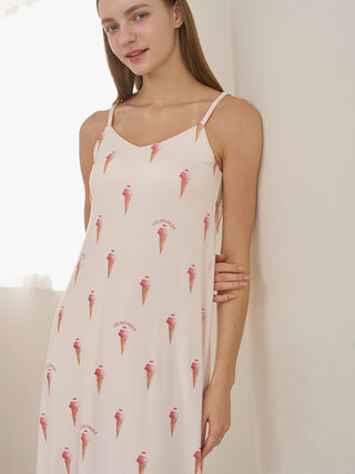 Cool Rayon Sorbet Camisole Dress With Built-in Bra