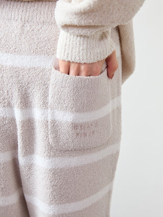 Airy Moco Cute Variety Jacquard Border Long Pants