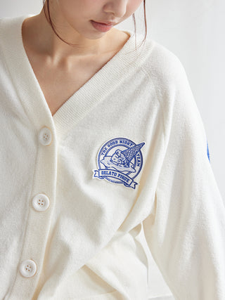 Airy Moco Sporty Jacquard Cardigan