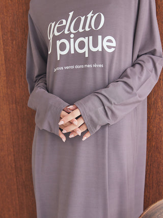 Rayon Simple Logo Dress