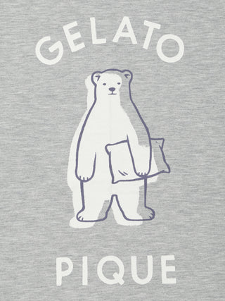 Men's Ice-cream / Bear One Point Printed T-shirt