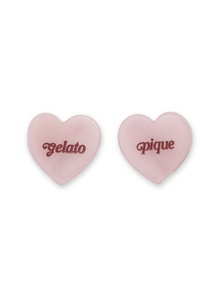 Mini Heart Hair Clips Set
