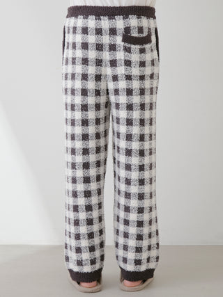 [Chocolate & Framboise] [MENS] Baby Moco Gingham Check Pants back view