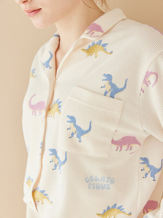 Waffle Dinosaur Romper