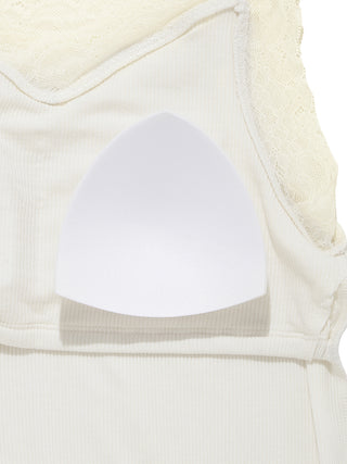 Cool Ribbed Fabric Tank Top With Built-in Bra
