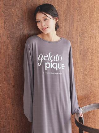 Rayon Simple Logo Dress