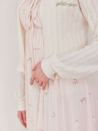 Airy Moco Patterned Cardigan