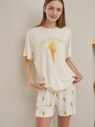 Cool Rayon Sorbet Printed T-shirt