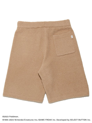 Beige Baby Moco Eevee shorts for men from Pokémon Sleep collection, featuring soft fabric and a back pocket.