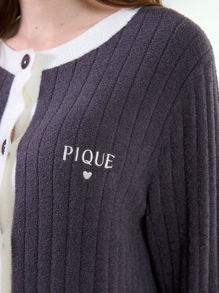 Smoothie Rib Logo Cardigan