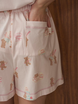 Cool Rayon Ice Cream Bear Shorts