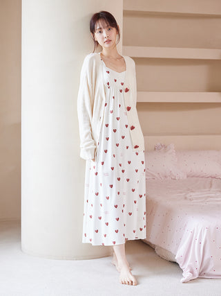 Cool Rayon Heart Dress With Built-in Cup