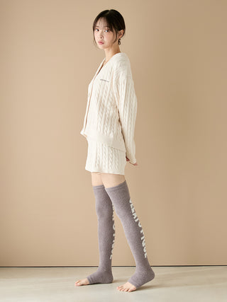 [Sleep] Logo Jacquard Travel Compression Socks