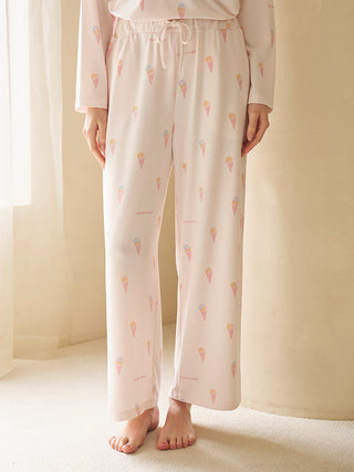 Ice-cream / Bear All Over Printed Pants