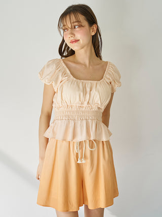 Shirring Gather Pullover