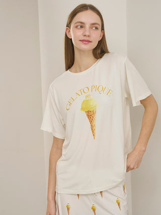 Cool Rayon Sorbet Printed T-shirt