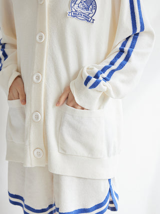 Airy Moco Sporty Jacquard Cardigan