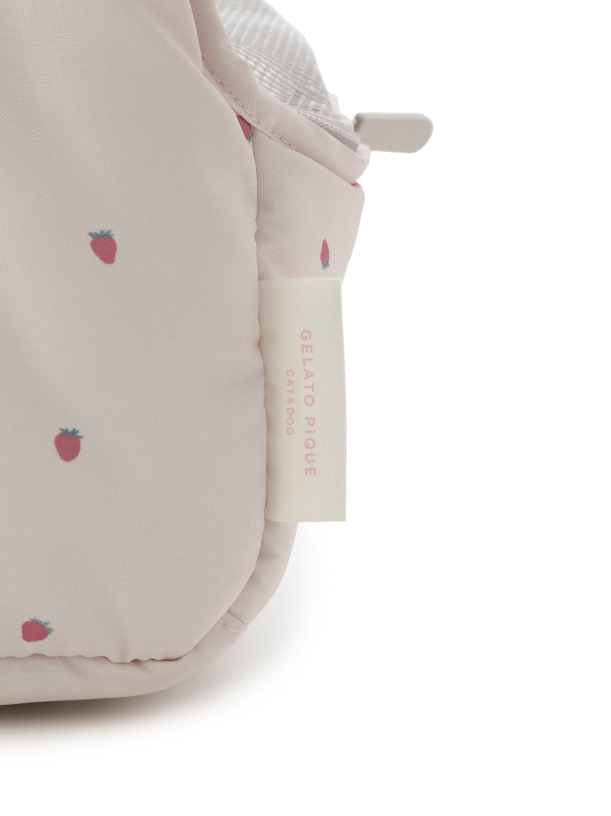 【CAT&DOG】Mini-size Strawberry Quilting Carrier Bag