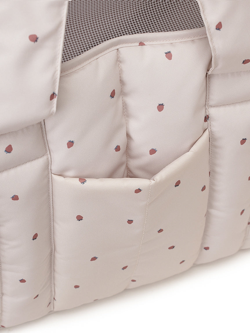 【CAT&DOG】Strawberry Quilting Carrier Bag