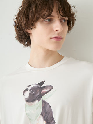 Men's Cool Rayon Boston Terrier T-shirt & Shorts Set