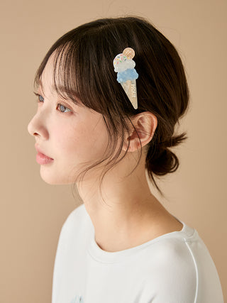 Ice Cream Motif Mini Hair Clips Set