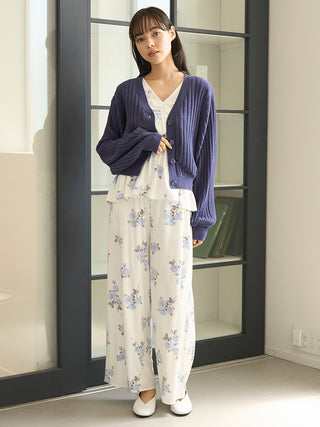 Airy Moco Ribbed Short Cardigan