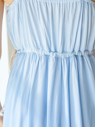 Gradation Drawstring Dress