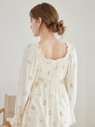 Ribbon Bunny Pullover with Built-in Cup