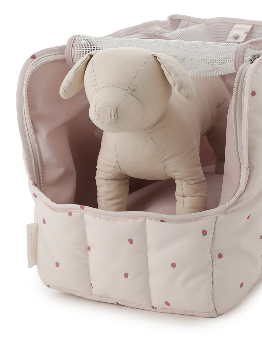 【CAT&DOG】Mini-size Strawberry Quilting Carrier Bag