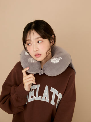 [Travel][Sleep] Neck Pillow With Hood & Drawstring Bag