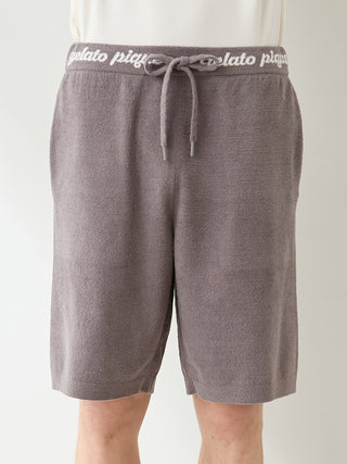 Men's Airy Moco Boston Terrier Jacquard Pullover & Shorts Set
