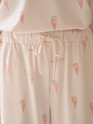 Ice-cream / Bear All Over Printed Pants