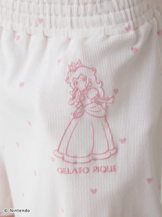 Peach Collection Flared Lounge Shorts in pink, Women's Loungewear Shorts at Gelato Pique USA.