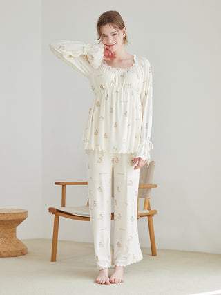 Ribbon Bunny Pullover with Built-in Cup