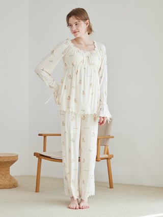 Ribbon Bunny Pullover with Built-in Cup