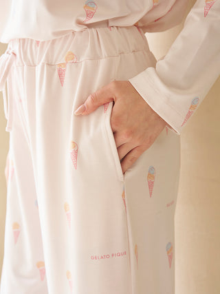 Ice-cream / Bear All Over Printed Pants