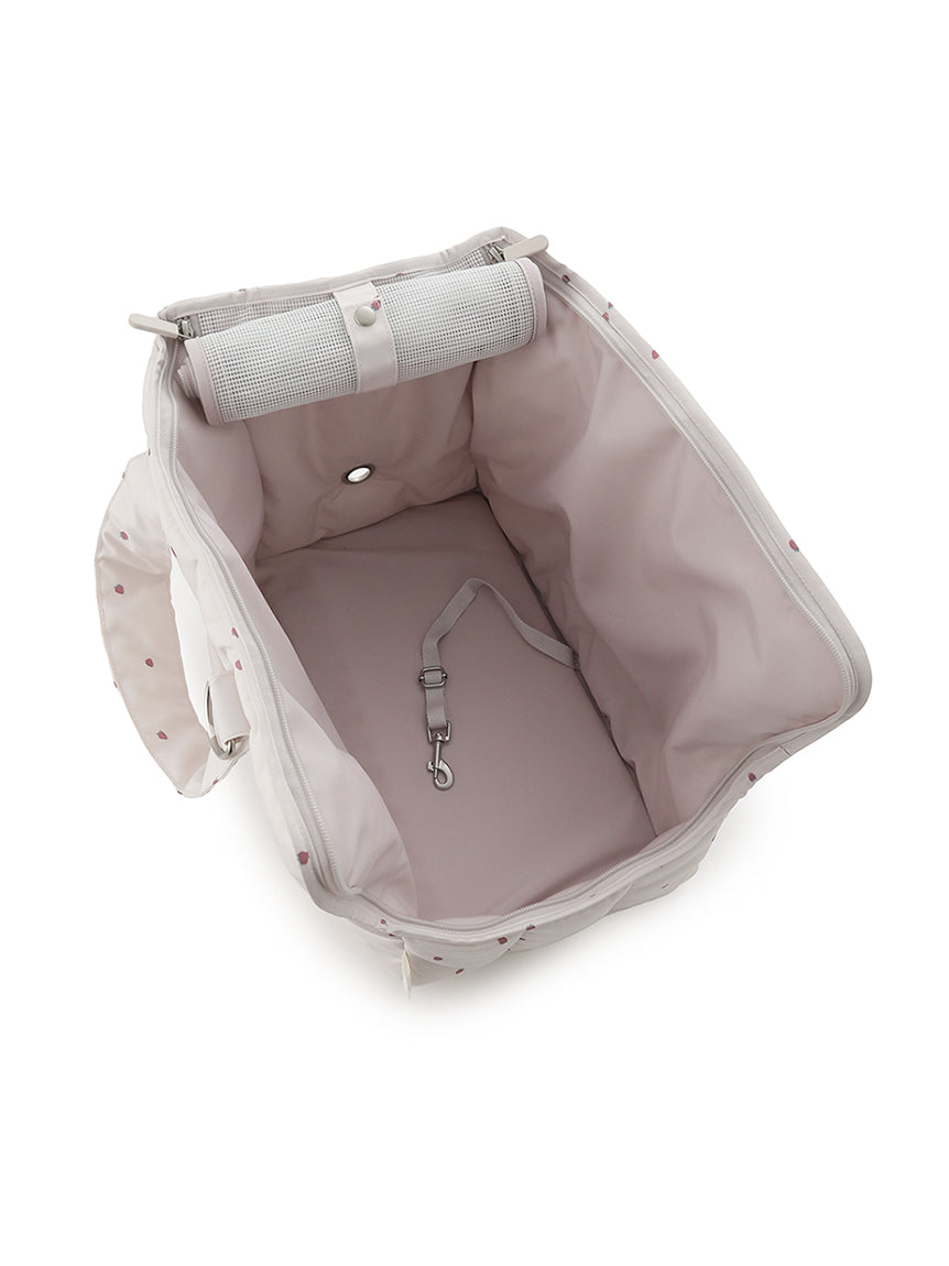 【CAT&DOG】Mini-size Strawberry Quilting Carrier Bag